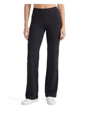 High Rise Flared Yoga Pants Stretchy Cotton Blend Athletic Pull On